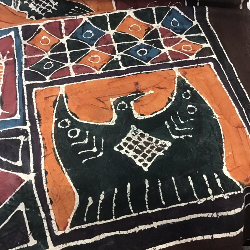 Earth-Tones Heavy Duty Fabric Tribal Printed Measures 49"X60" Sewing Crafting - Picture 4 of 6
